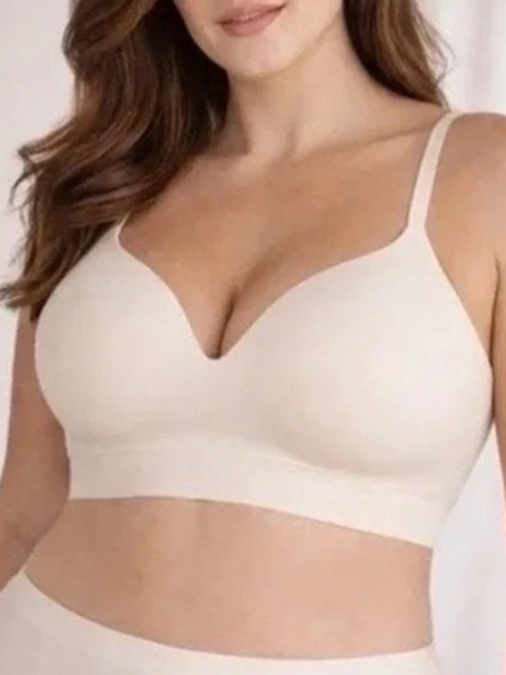 Truekind Supportive Comfort Wireless Shaping Bra Nude Chai NWOT XL